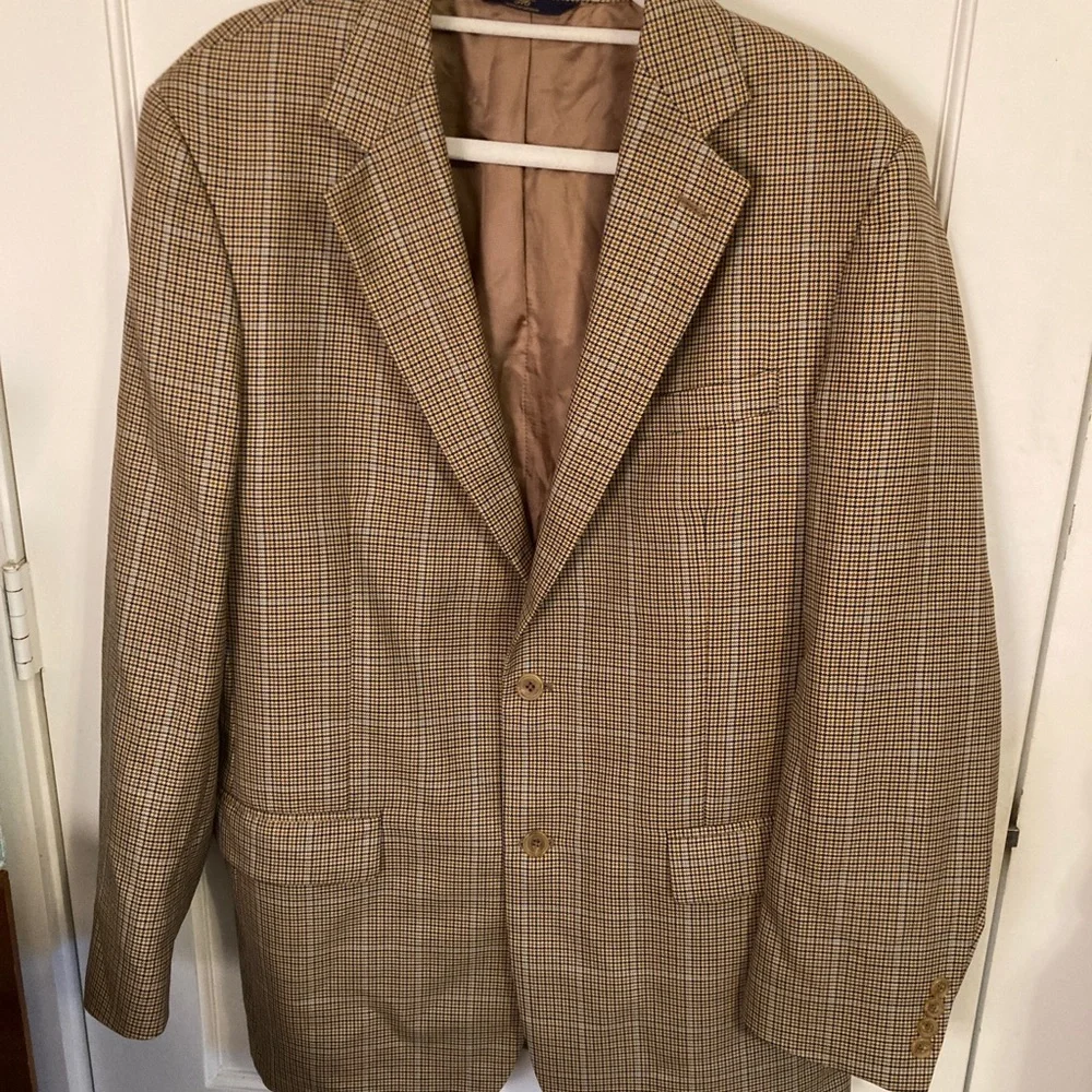 Brooks Brothers fully lined woven wool blazer size 42